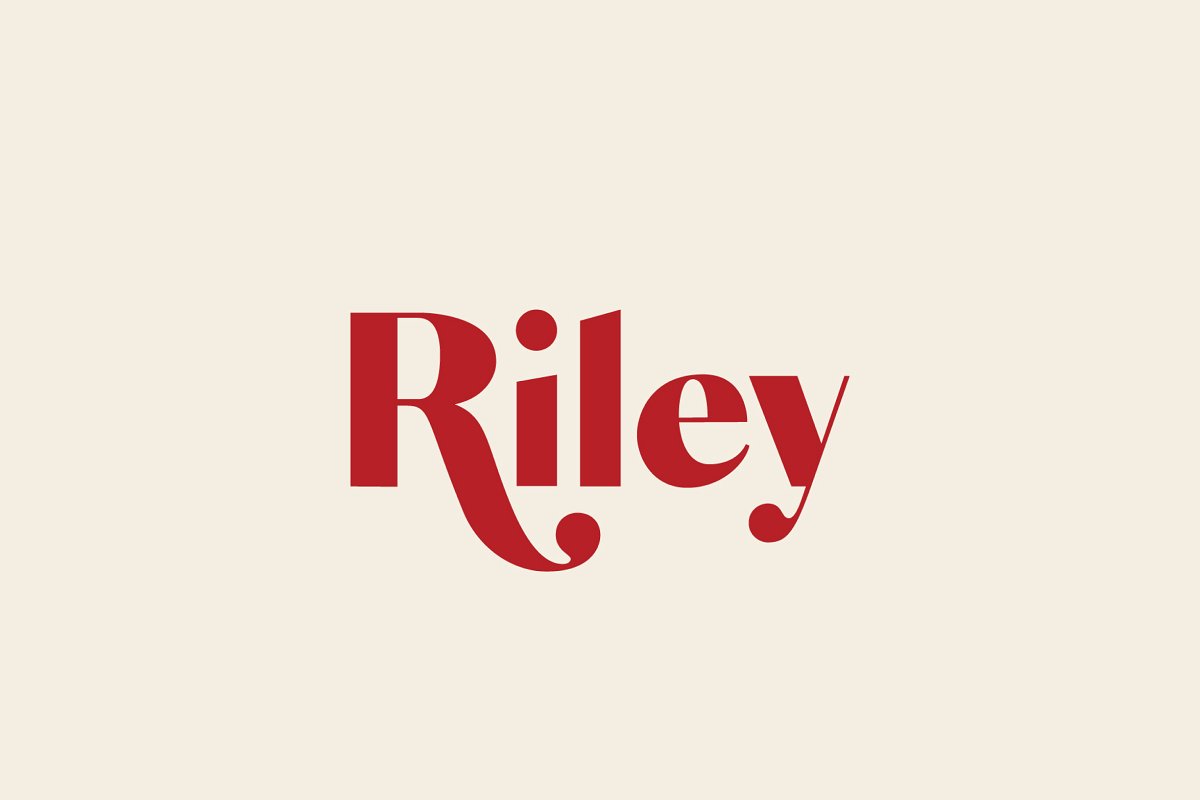 Пример шрифта Riley #1
